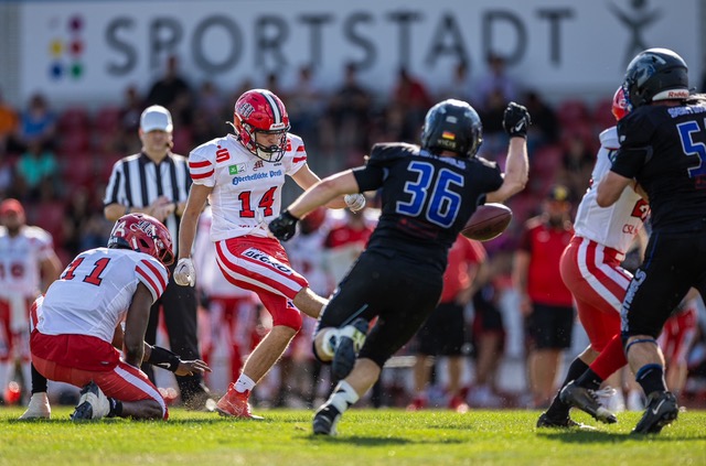 Marburg Mercenaries gewinnen 52:14 gegen Bad Homburg Sentinels